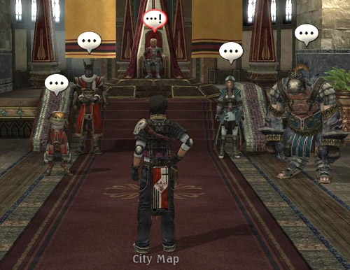 throne room Okay... I know Im in a room. And my name appears to be City Map. I guess Ill take it from here.